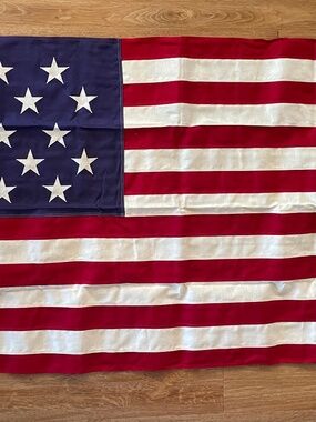 ANNIN 15 Stars American Flag 100% Cotton Vintage New In Original Box + Paperwork